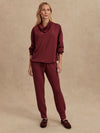 Varley Betsy Sweat Top - Maroon