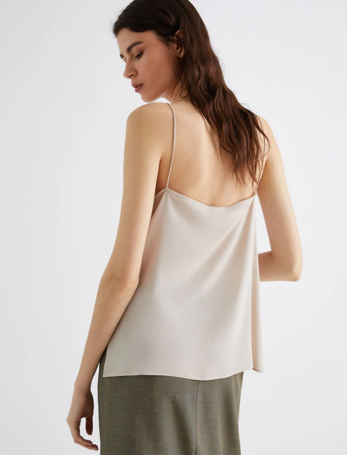 Marella silk blend lace cami top - pale pink