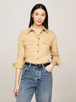 Tommy Hilfiger Camel Stamp Slim Shirt