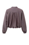 Yaya Balloon- Shaped Blouse Jacket - Fudge Purple Dessin
