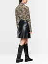 Marc Cain semi-transparent leopard print top