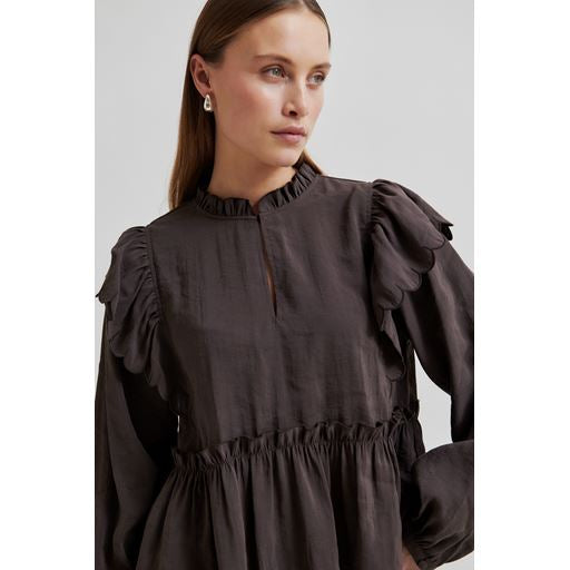 Second Female Terra Frill Blouse - Brown