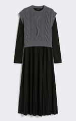 Weekend MaxMara 2-in-1 jersey and wool knit dress