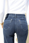 No2Moro Wide Leg Denim Trouser (27" Leg) Indigo Wash - NAPOLI