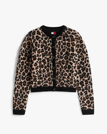 Tommy Jeans Leopard Print Relaxed Cardigan