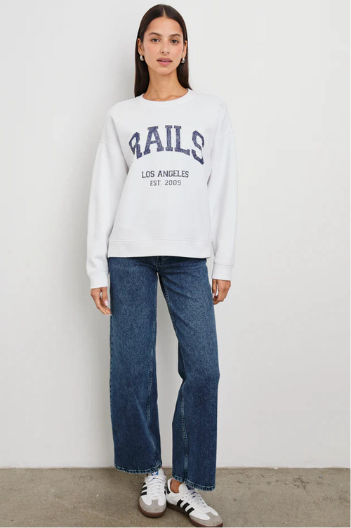 Rails Anniversary Sweatshirt - Ivory Navy