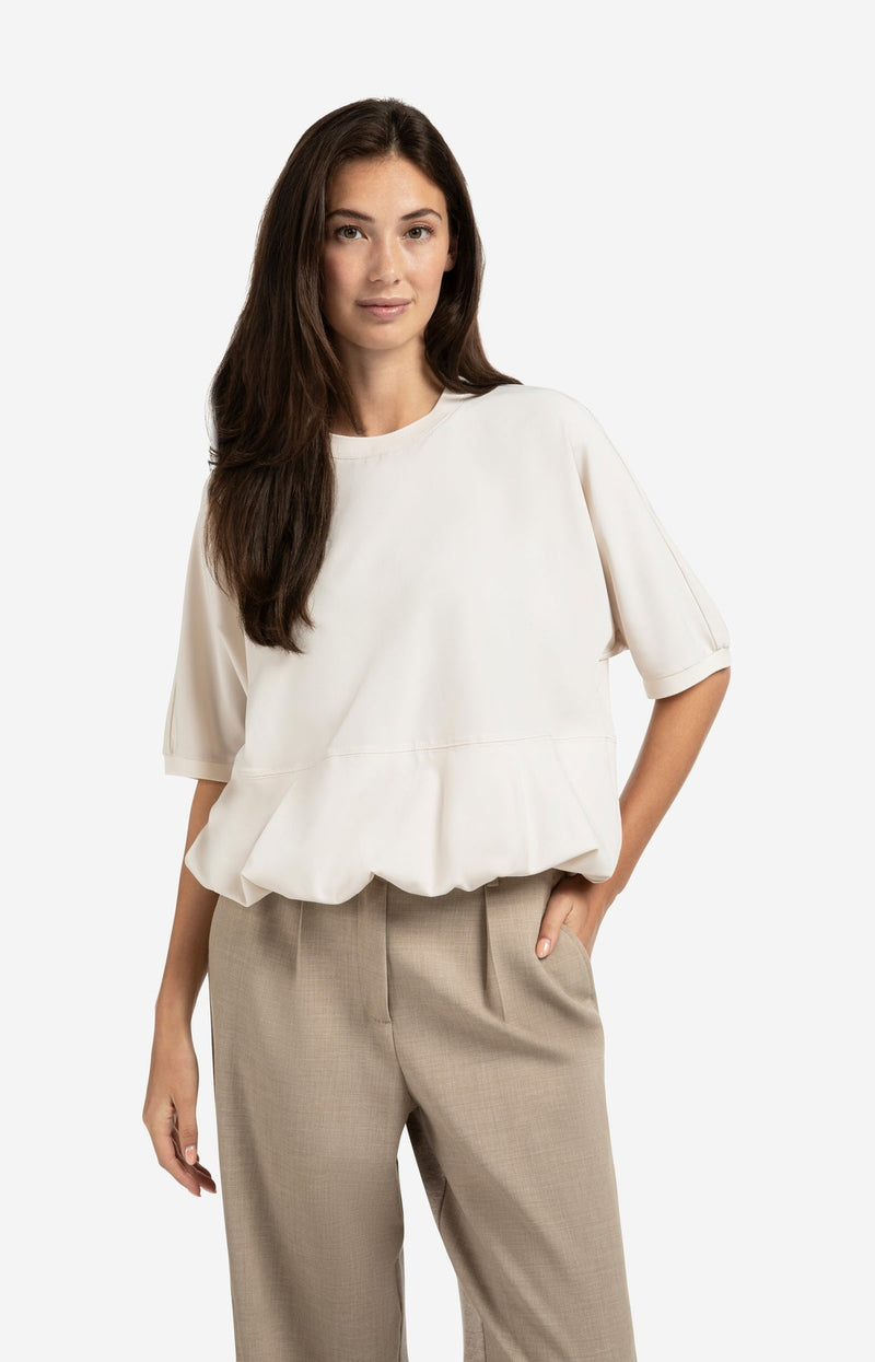 YAYA Short sleeve top with balloon hem
