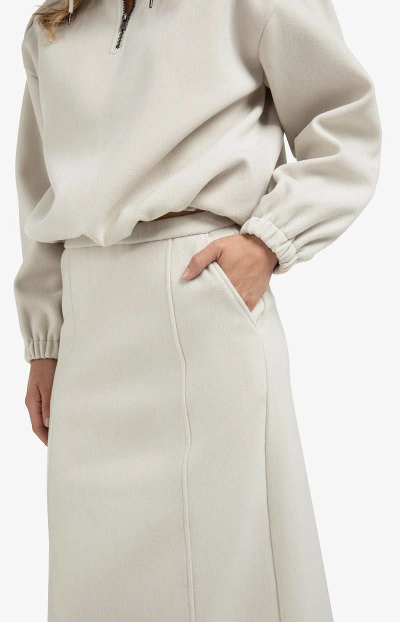 Yaya Balloon Sleeve Sweatshirt - Cloud Grey Melange