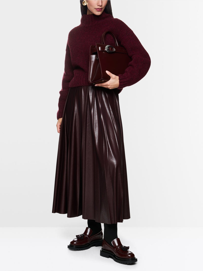 Marc Cain “knitted in Germany” cosy jumper - MAROON