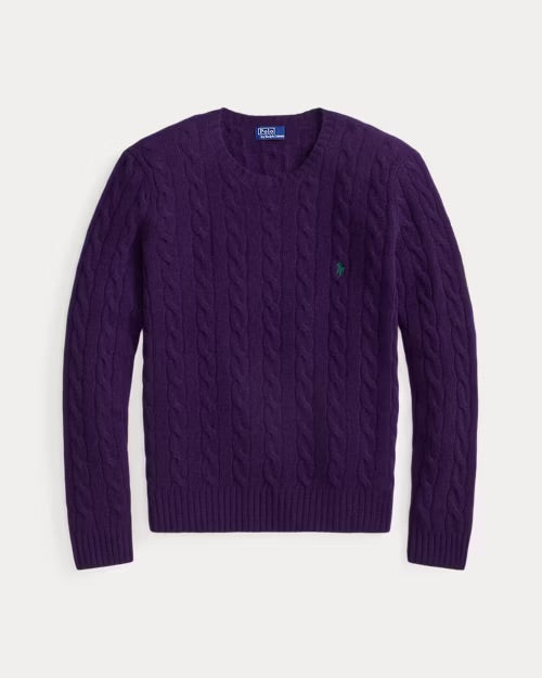 Ralph Lauren cable wool-cashmere crewneck jumper