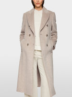 Marc Cain Fitted coat in alpaca wool blend