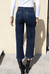 No2Moro Wide Leg Denim Trouser (27" Leg) Indigo Wash - NAPOLI