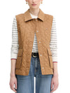 Tommy Hilfiger Padded Nylon Slim Quilted Vest/Gilet - Brown