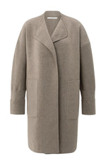 Yaya Long coatigan with patch pockets