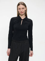 Jane Lushka Ken top technical jersey-Black