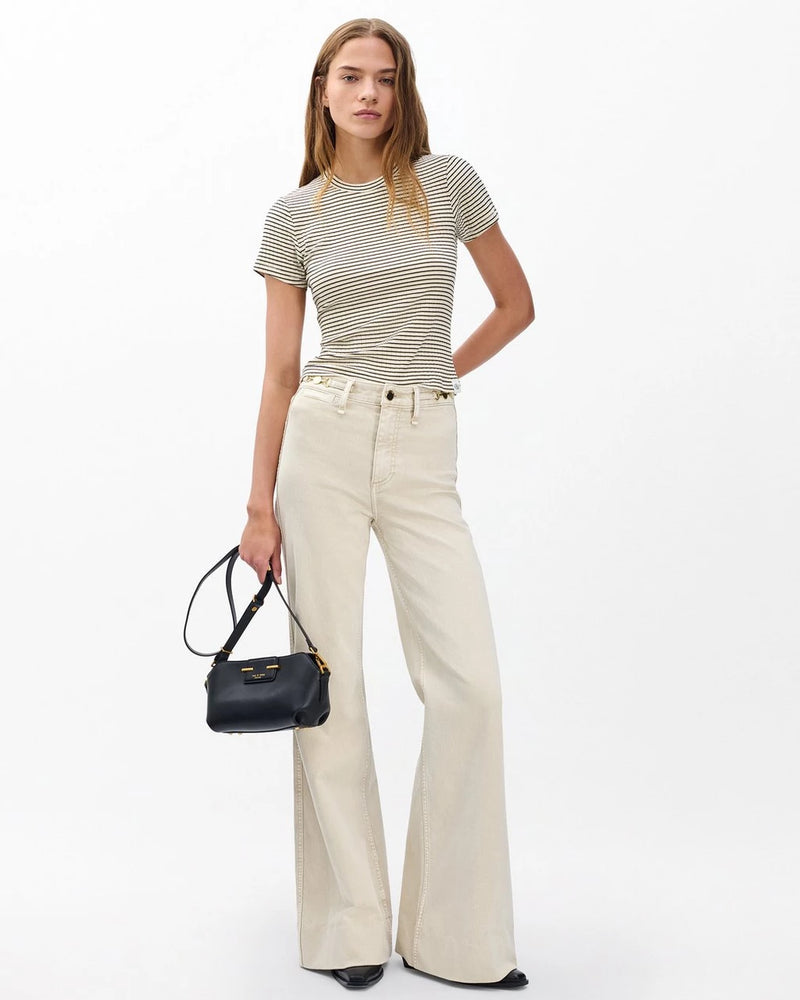Rag & Bone Skylar High Rise Trouser Jean - Cream