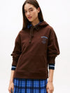 Tommy Jeans Boxy Western TJ Hoodie - Rich Brown