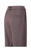 Yaya Shiny Woven Trousers - Fudge Purple Dessin