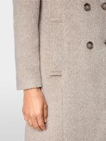 Marc Cain Fitted coat in alpaca wool blend