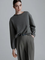 Marella wool and cashemere grey sweater - NANTI
