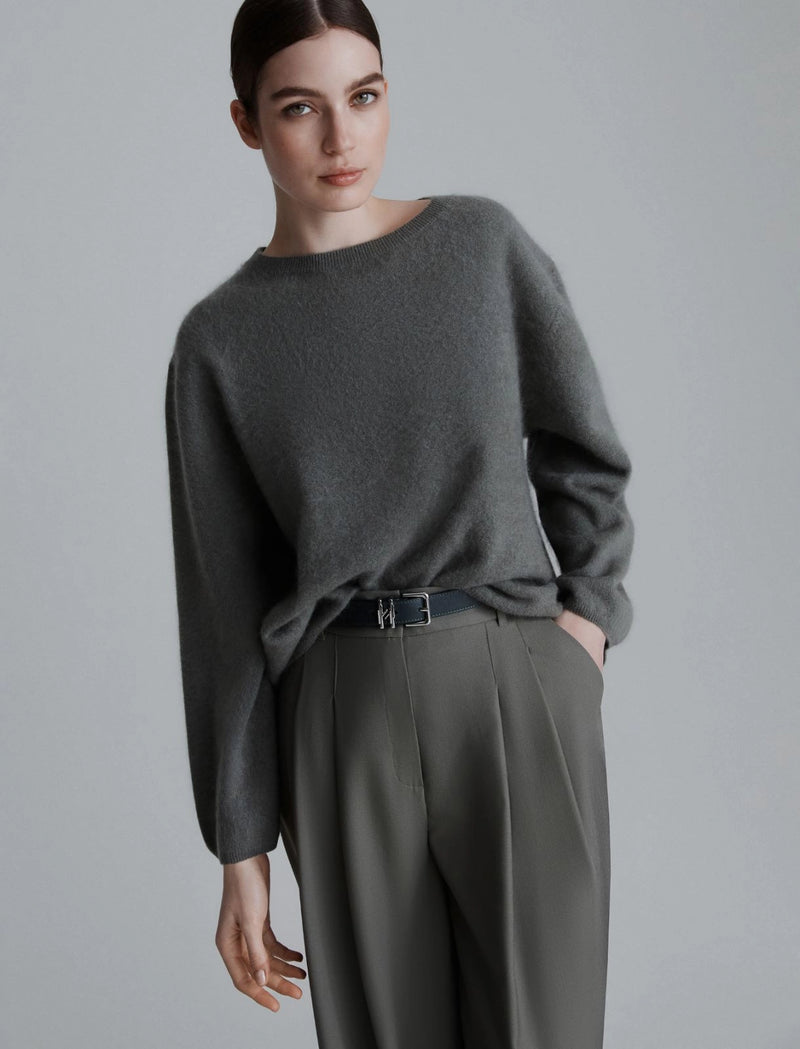 Marella wool and cashemere grey sweater - NANTI