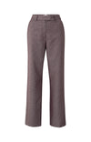 Yaya Shiny Woven Trousers - Fudge Purple Dessin