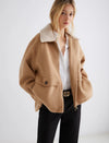 Marella Double-faced jacket - CAMEL