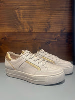 Paul Green leather cream and gold runner