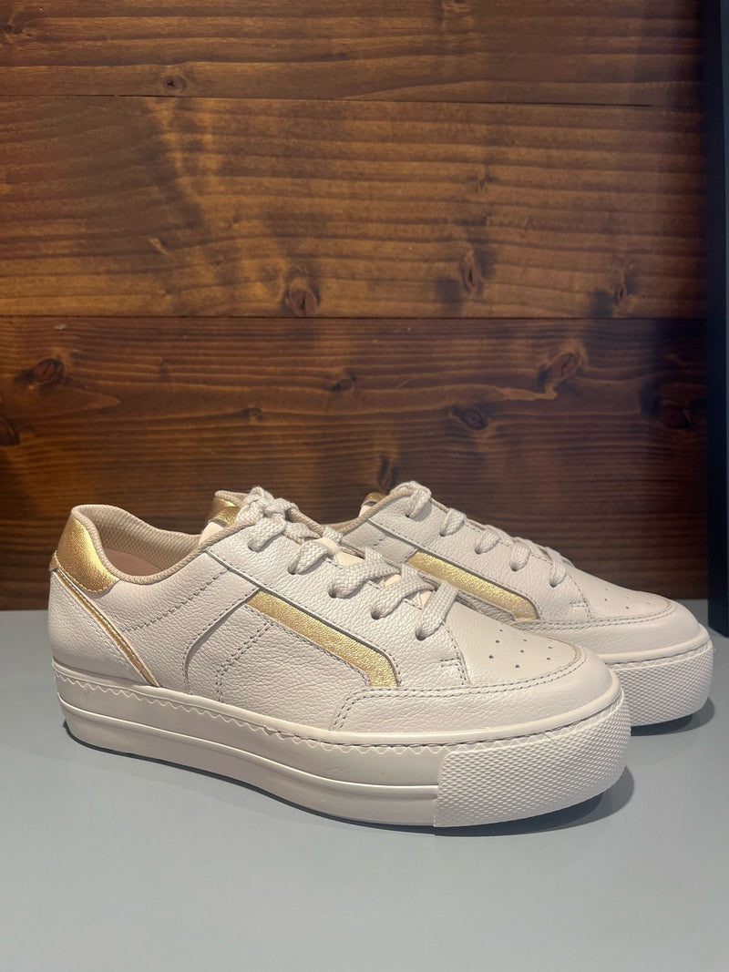 Paul Green leather cream and gold runner