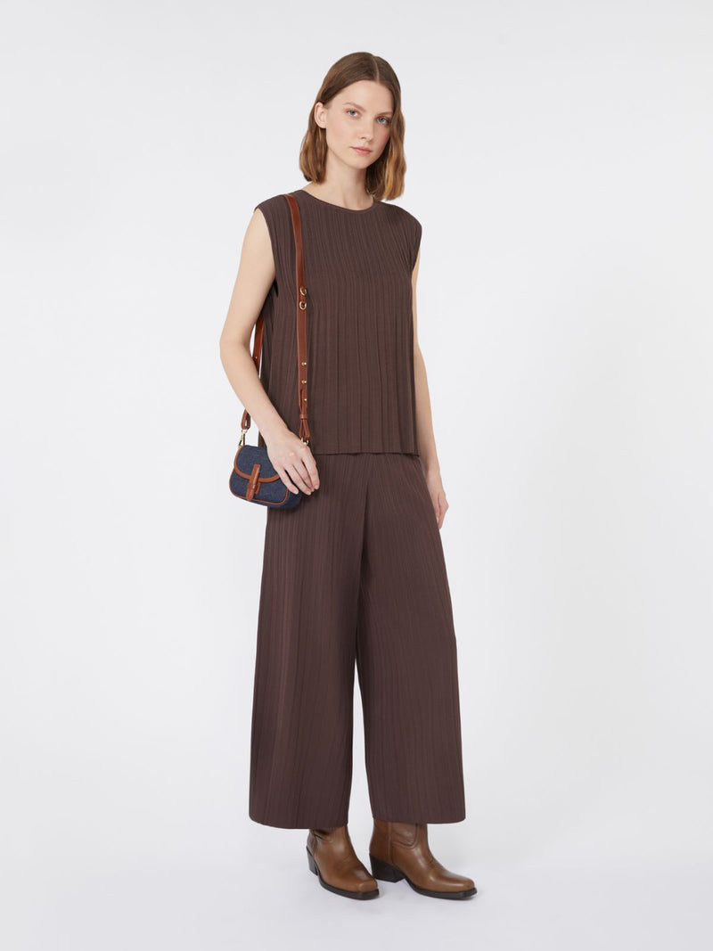 Weekend Maxmara Plissé top - brown