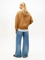 Tommy Hilfiger Brown Terry Flag Sweatshirt