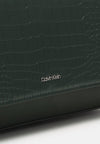 Calvin Klein small leather bag crocodile texture - green