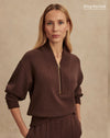 Varley Sally Half-zip - brown