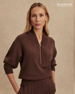 Varley Sally Half-zip - brown