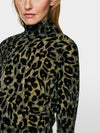 Marc Cain mesh long sleeve patterned top