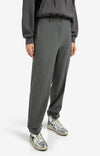 Yaya High waist tailored trousers with turn-ups - Grey