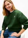 Logo Embroidery Fleece Sweatshirt