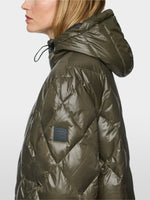 Marc Cain khaki quilted long coat