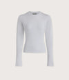 Varley Edna Long Sleeve Fitted Tee - White