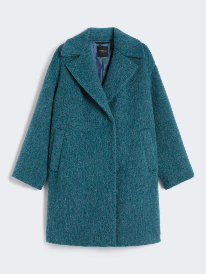 WOOL, ALPACA AND MOHAIR COUTURE COAT