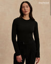 Varley Edna Long Sleeve Fitted Tee - Black