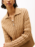 Tommy Hilfiger boxy cable knit cardigan