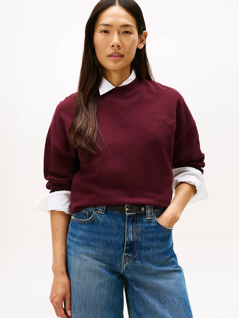 Tommy Hilfiger Embroidery Relaxed Fit Sweatshirt