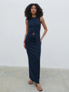 Pretty Lavish Alba Knit Waistcoat - Navy