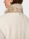 Marc Cain Cosy waistcoat with faux fur collar