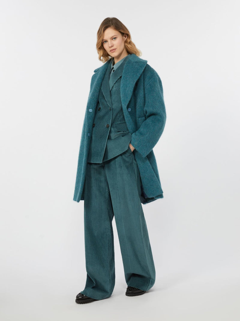 WOOL, ALPACA AND MOHAIR COUTURE COAT