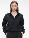 Jane Lushka Aneta cotton poplin blouse - Black