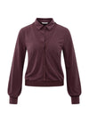 Yaya Blouse with Double Layer Look - Fudge Purple