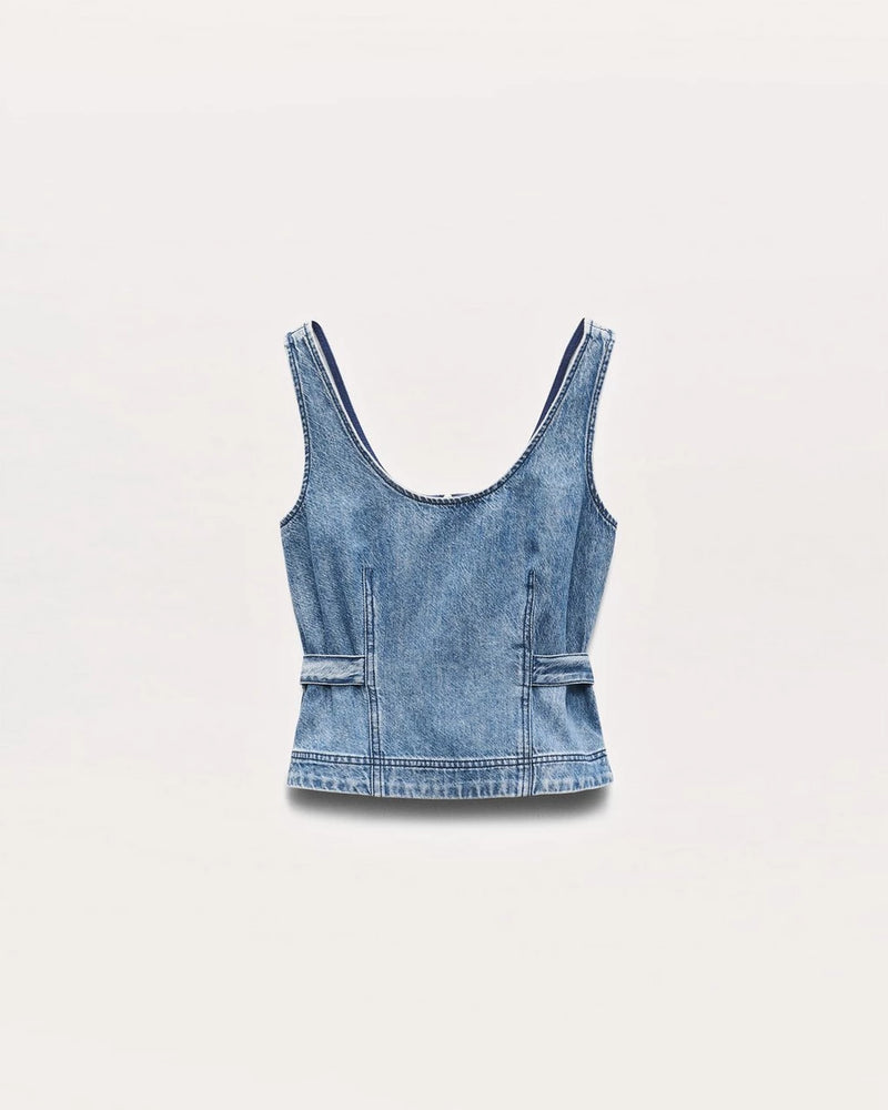 Rag and Bone Estelle Denim Top