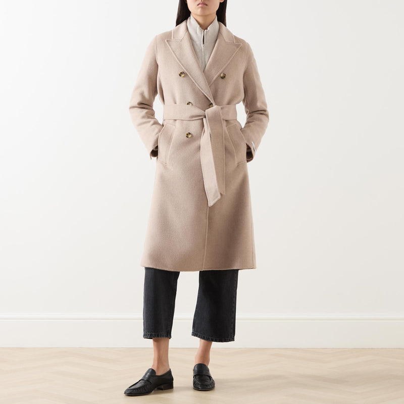 Marella Double Breasted Belted Coat - ARA